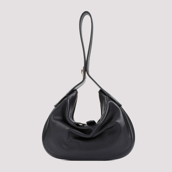 Shop Valentino Garavani Go-hobo Small Leather Bag Unica In No Nero