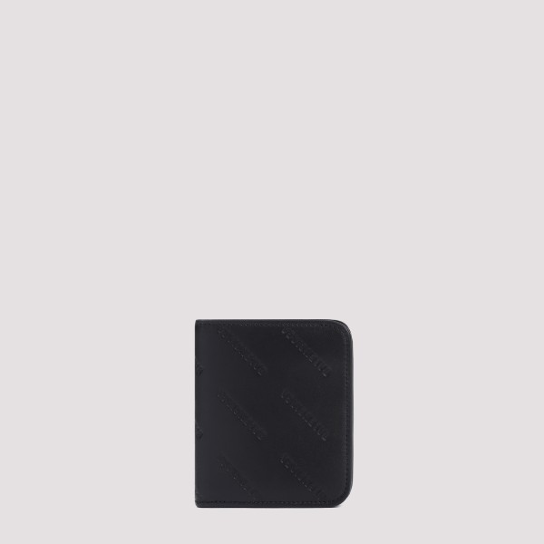 Shop Balenciaga Cash Flap Card Holder Unica In Black