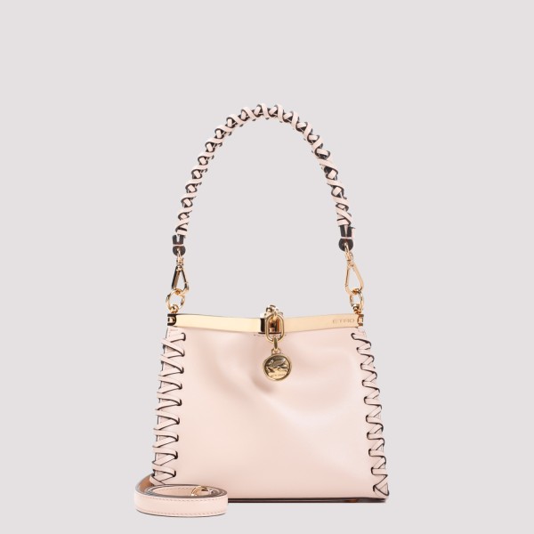 Etro Vela Leather Small Bag In F Rosa Carne