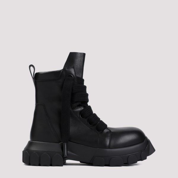 Shop Rick Owens Jumbolaced Laceup Boots 42 In Black Black Black