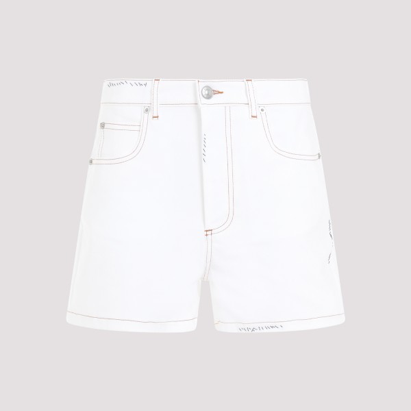 Shop Marni Short 5-pockets Trousers 40 In W Lily White