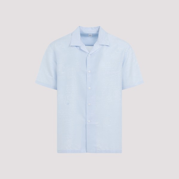 Shop Berluti Silk Shirt 41 In N Sky Blue