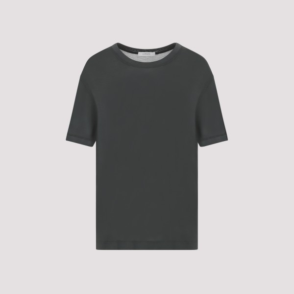 Shop Lemaire Soft Ss T-shirt Xs In Bk Asphalt