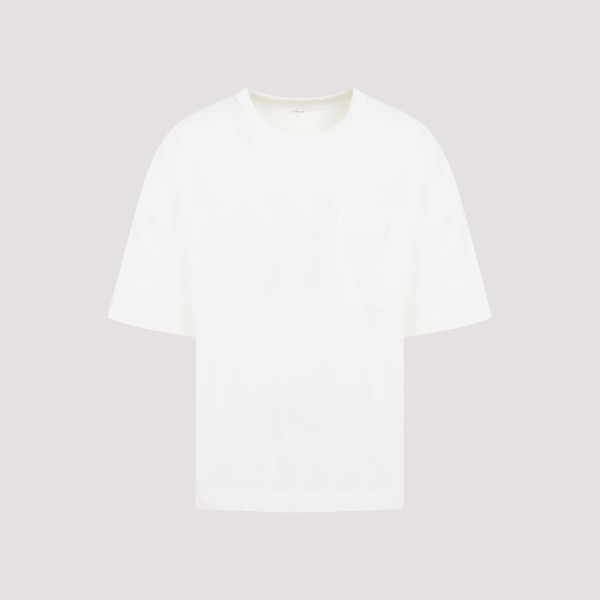 Lemaire Boxy T-shirt In Wh Chalk