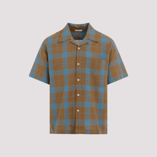 Universal Works Camp Shirt L In Brown