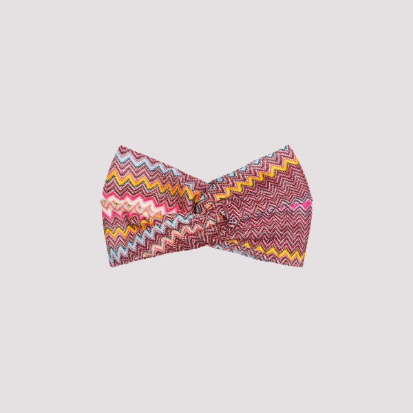Shop Missoni Zigzag-woven Headband Unica In  Multicolor