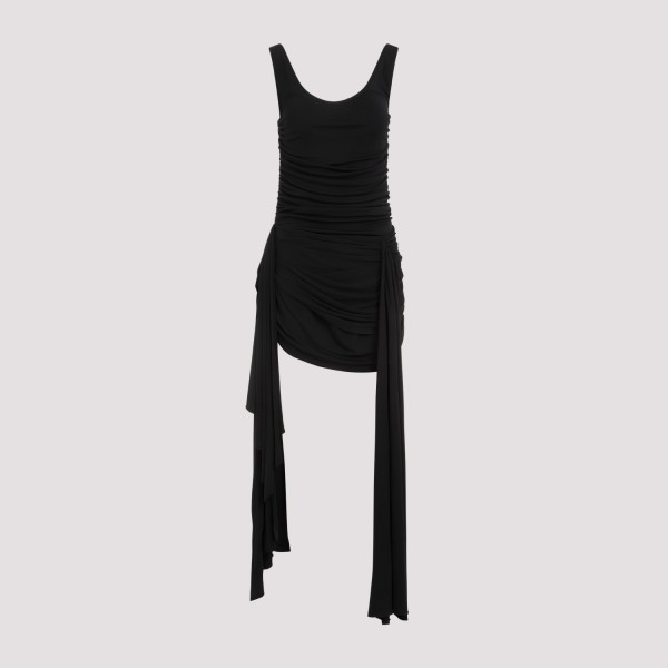 Shop Mugler Dress 38 In  Black