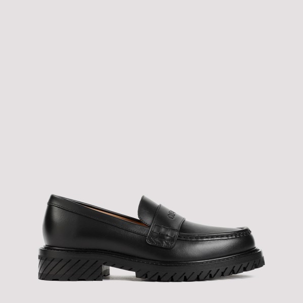 Shop Off-white Off White Military Loafer 39 In  Black Black
