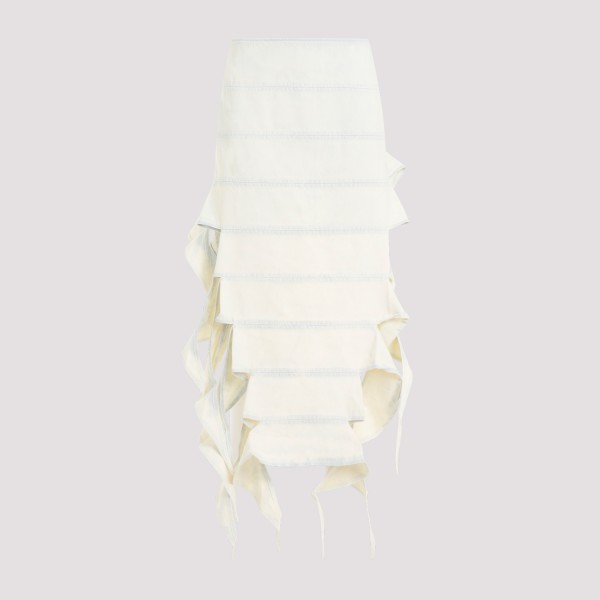Shop Y/project Y Project Bug Denim Skirt Xs In Snow Wash