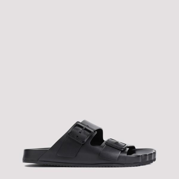 Shop Balenciaga Sunday Sandals 42 In  Black