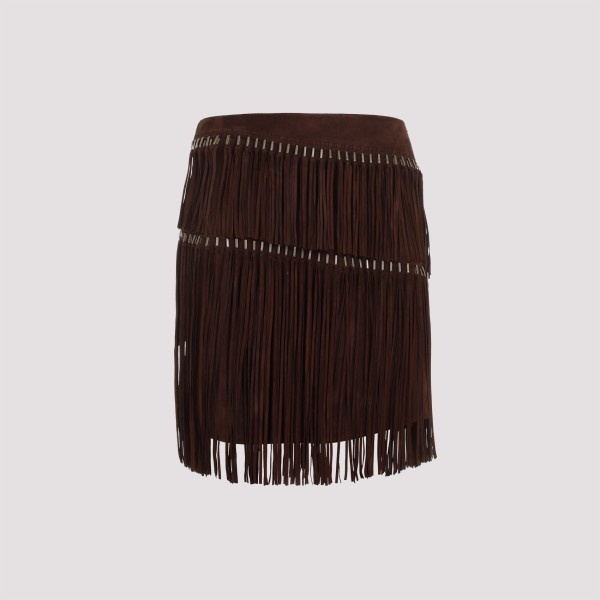Ralph Lauren Collection Suede Skirt 4 In Brown