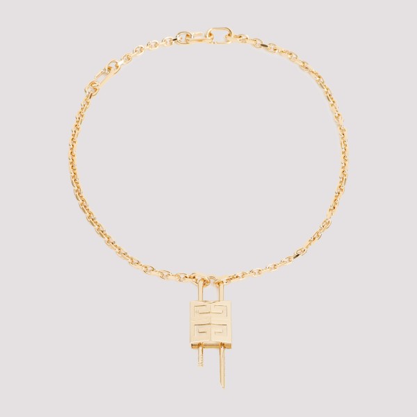Givenchy Lock Necklace With 4g Padlock Unica In  Golden Yellow