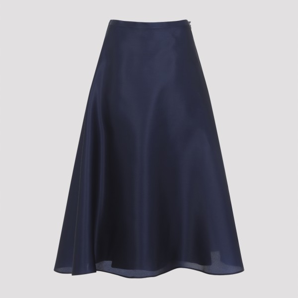Alberta Ferretti Silk Midi Skirt 40