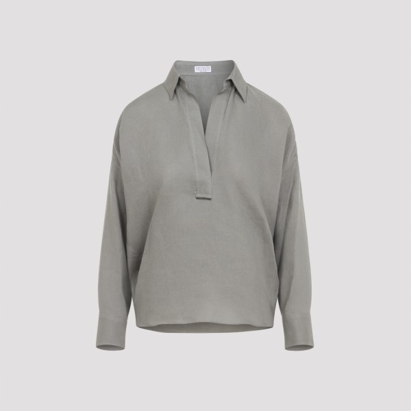 Brunello Cucinelli Linen Blouse S