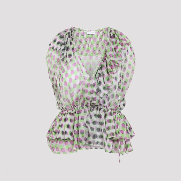 Dries Van Noten Cally Polka Dots Top 38
