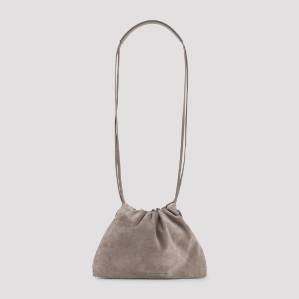 Brunello Cucinelli Suede Cross Body Bag Unica